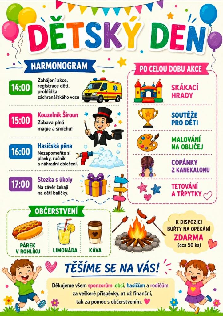 Dětský den Harmonogram